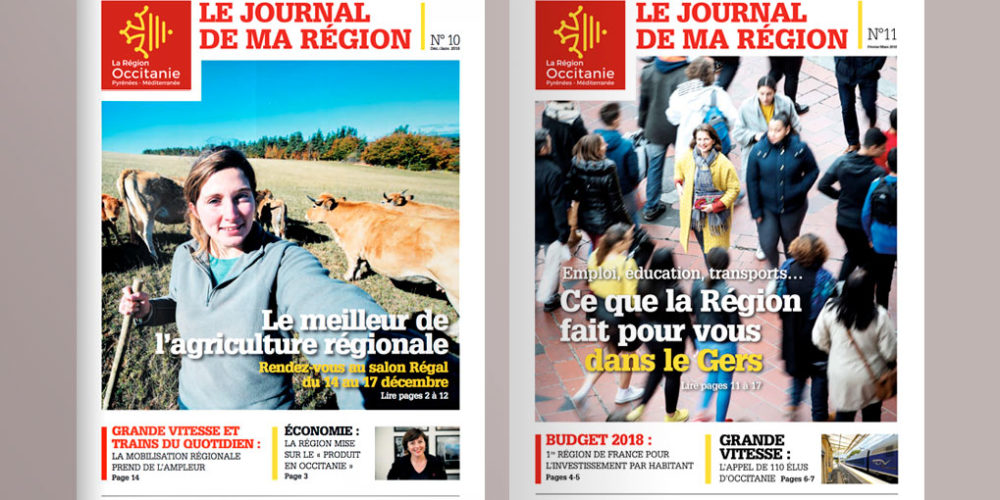 Couverture Journal Occitanie Pyrénées-Méditérranée © Leszines